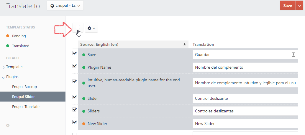 Translate with an API service