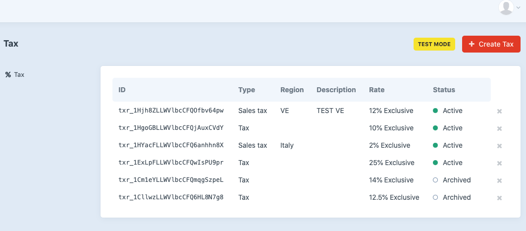 Stripe Dashboard