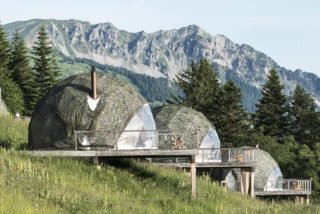 Whitepod Resort, in the Swiss Alps